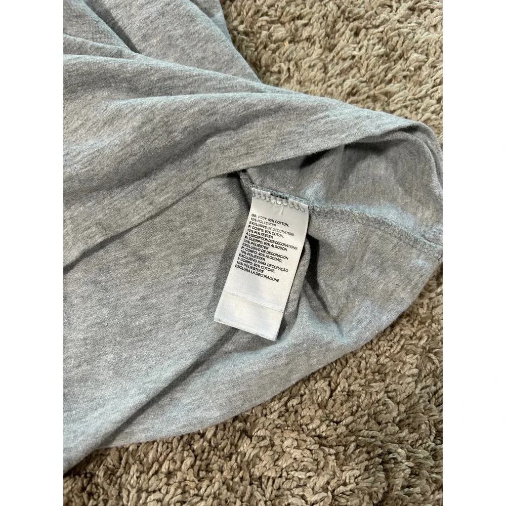 The North Face Womens XXL Heather Gray Graphic Logo Short Sleeve T-Shirt Tee - Picture 5 of 6